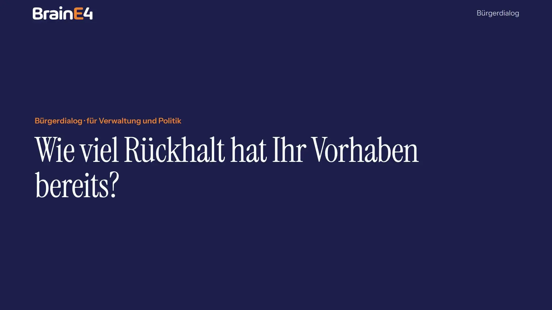 Video: Bürgerdialog, die Bevölkerung vor dem Entscheid einbeziehen